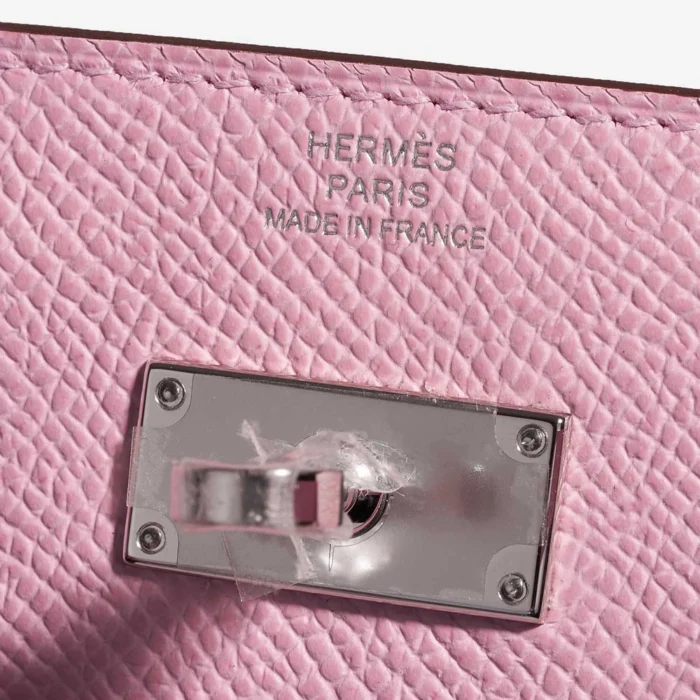 High-End Hermès Inspired Kelly To Go Epsom Mauve Sylvestre PHW - Direct Luxury Fashion - Image 5