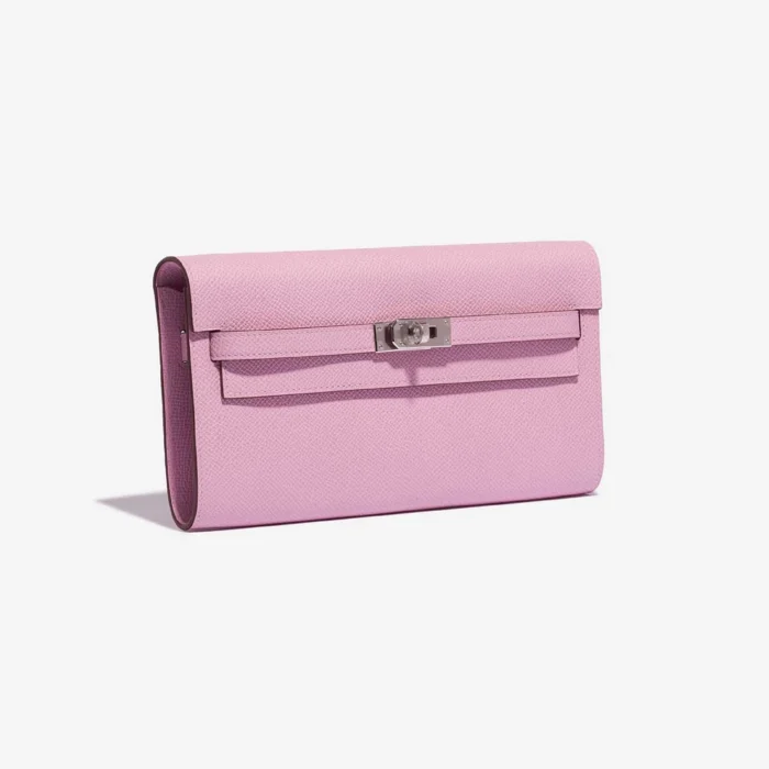 High-End Hermès Inspired Kelly To Go Epsom Mauve Sylvestre PHW - Direct Luxury Fashion - Image 4