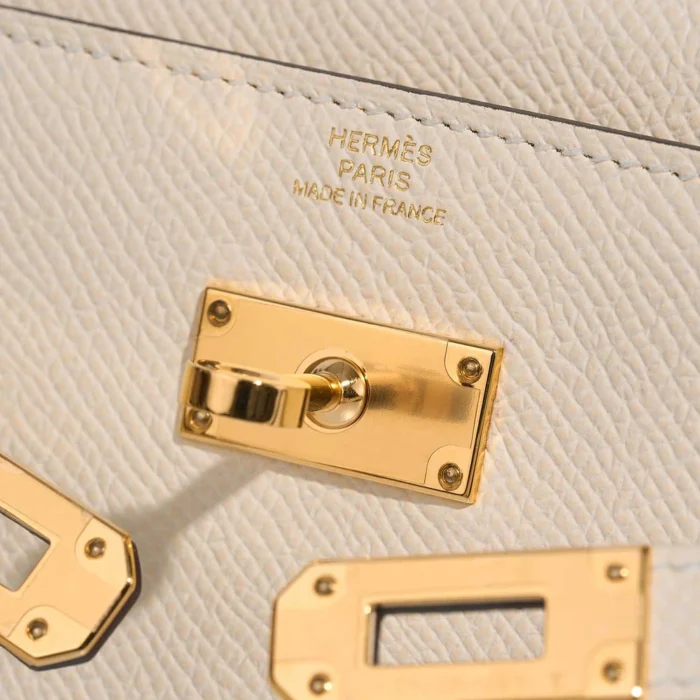 High-End Hermès Inspired Kelly To Go Epsom Nata/Sesame GHW - Direct Luxury Fashion - Image 6