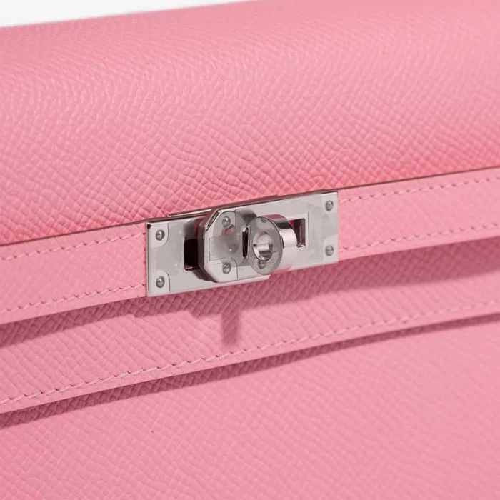 High-End Hermès Inspired Kelly To Go Epsom Rose Confetti PHW - Direct Luxury Fashion - Image 6