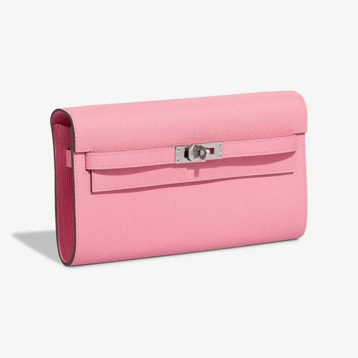 High-End Hermès Inspired Kelly To Go Epsom Rose Confetti PHW - Direct Luxury Fashion - Image 4