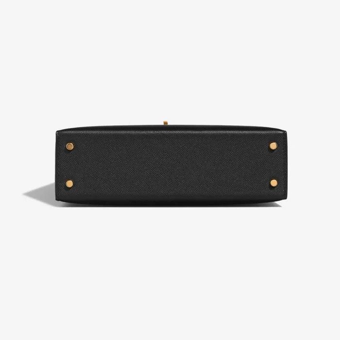 High-End Hermès Inspired Kelly Touch Mini Veau Madame/Lizard Black GHW - Direct Luxury Fashion - Image 3