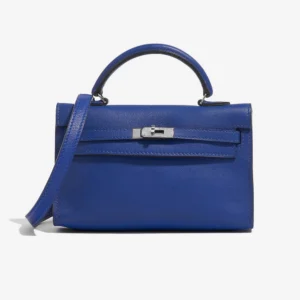 High-End Hermès Inspired Micro Kelly Swift Blue PHW | DLF