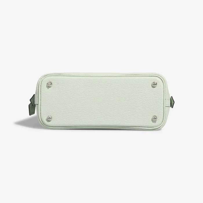 High-End Hermès Inspired Mini Bolide Chevre Mysore Vert Fizz PHW - Direct Luxury Fashion - Image 4