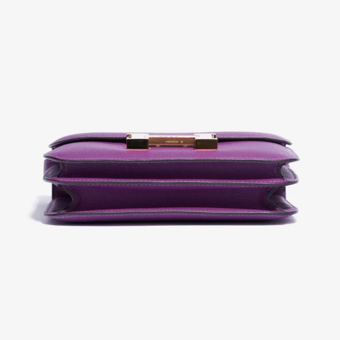 High-End Hermès Inspired Mini Constance Evercolor Anemone GHW - Direct Luxury Fashion - Image 3