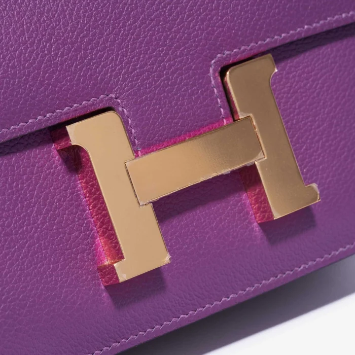 High-End Hermès Inspired Mini Constance Evercolor Anemone GHW - Direct Luxury Fashion - Image 7