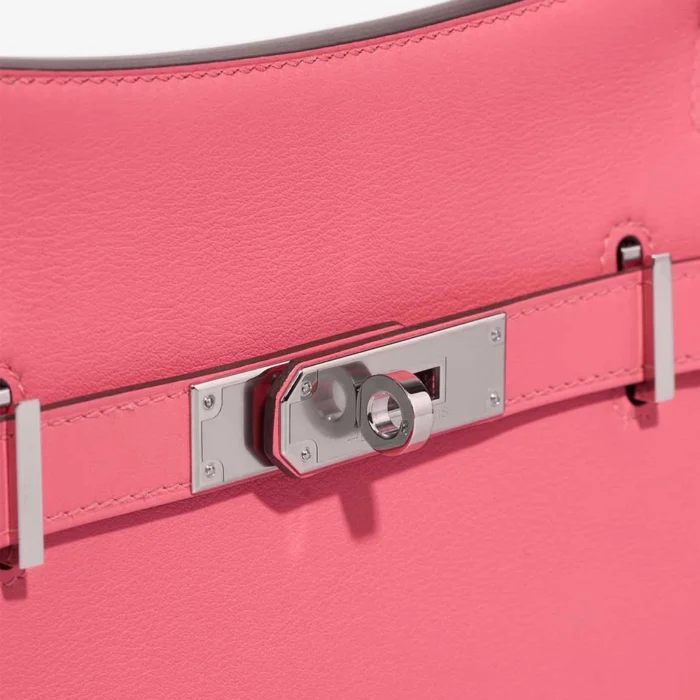 High-End Hermès Inspired Mini Jypsiere Swift Rose Azalee PHW - Direct Luxury Fashion - Image 6