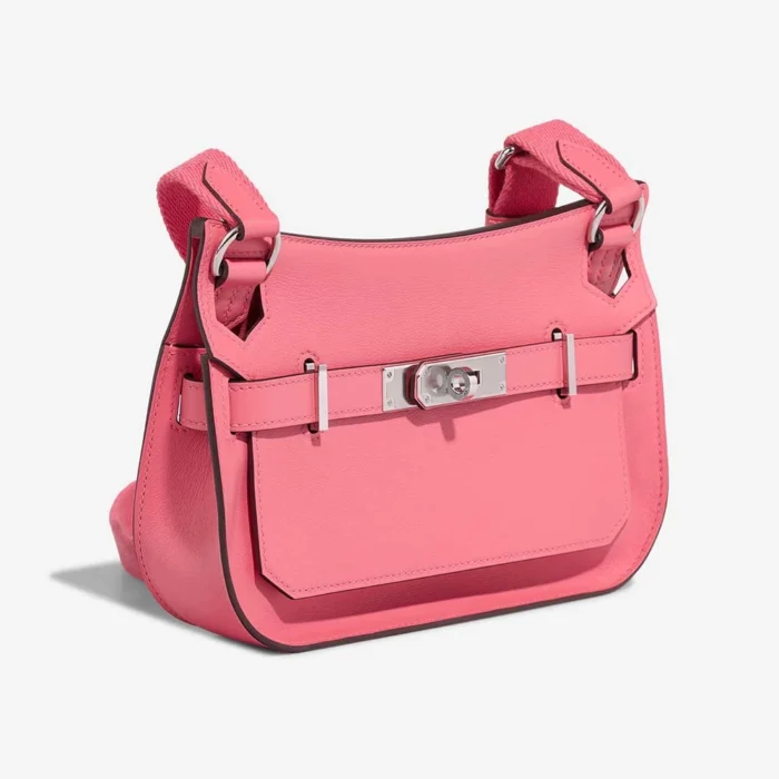 High-End Hermès Inspired Mini Jypsiere Swift Rose Azalee PHW - Direct Luxury Fashion - Image 5