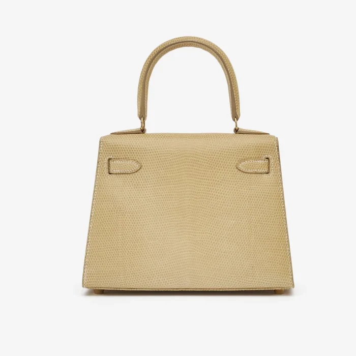 High-End Hermès Inspired Mini Kelly 20 Niloticus Lizard Parchemin GHW - Direct Luxury Fashion - Image 2