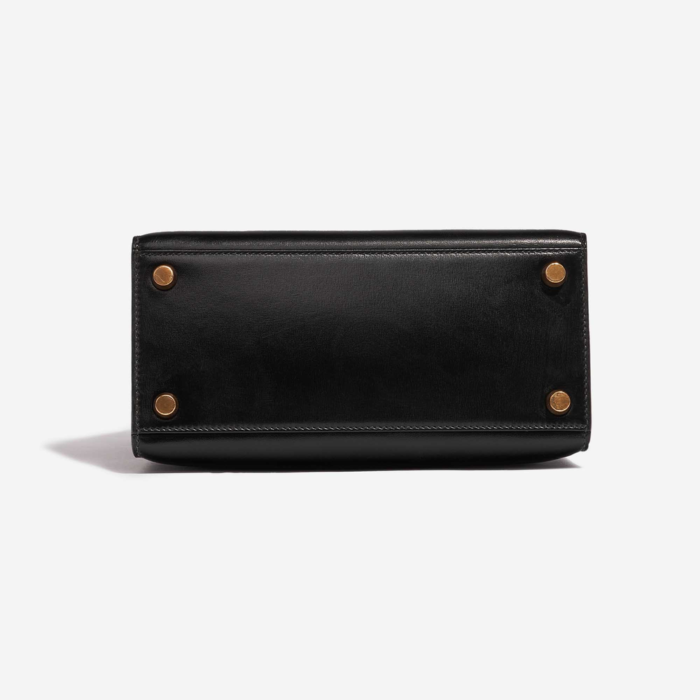 High-End Hermès Inspired Mini Kelly Box Black GHW - Direct Luxury Fashion - Image 3