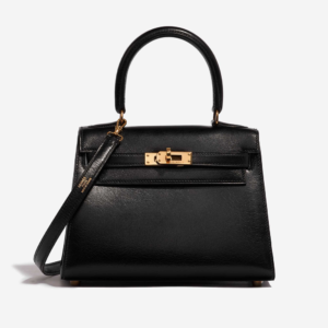 High-End Hermès Inspired Mini Kelly Box Black GHW | Direct Luxury