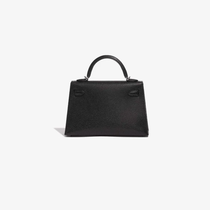High-End Hermès Inspired Mini Kelly Chèvre Chamkila Black PHW - Direct Luxury Fashion - Image 2
