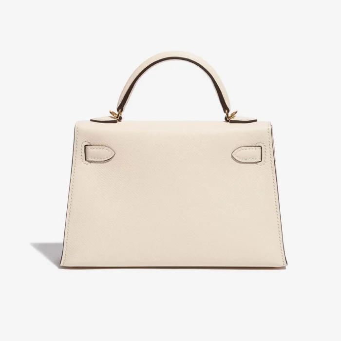 High-End Hermès Inspired Mini Kelly Epsom Nata GHW - Direct Luxury Fashion - Image 2