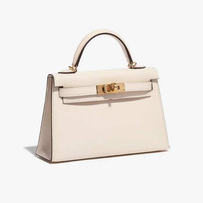 High-End Hermès Inspired Mini Kelly Epsom Nata GHW - Direct Luxury Fashion - Image 4