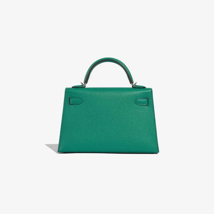 High-End Hermès Inspired Mini Kelly Epsom Vert Jade/Blue Paradise/Blue Saphire PHW - Direct Luxury Fashion - Image 2