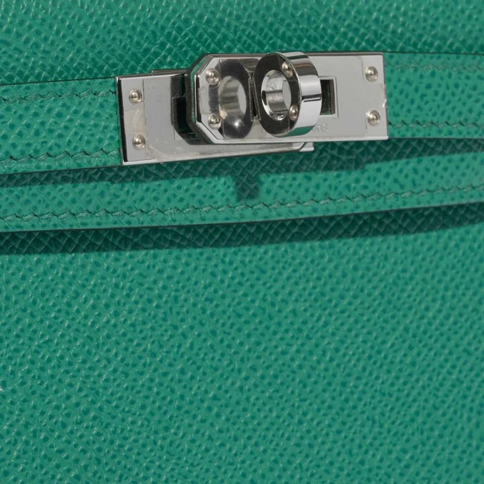 High-End Hermès Inspired Mini Kelly Epsom Vert Jade/Blue Paradise/Blue Saphire PHW - Direct Luxury Fashion - Image 7