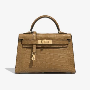 High-End Hermès Inspired Mini Kelly Matte Alligator - DLF