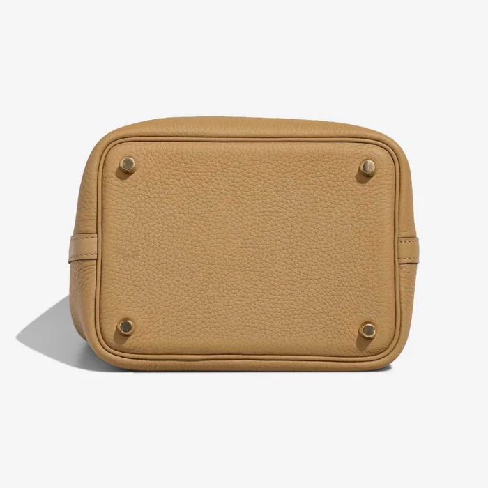 High-End Hermès Inspired Picotin 18 Clemence Biscuit GHW - Direct Luxury Fashion - Image 4