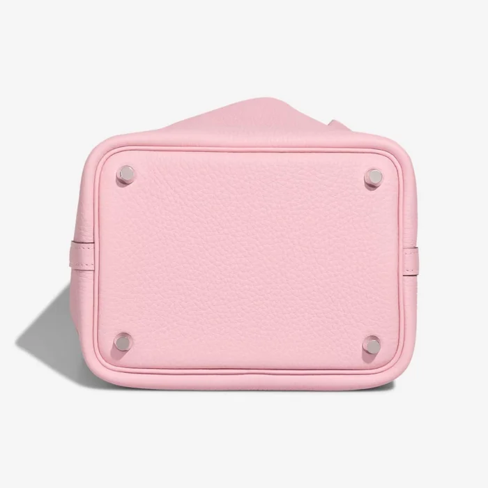 High-End Hermès Inspired Picotin 18 Clemence Rose Sakura PHW - Direct Luxury Fashion - Image 7