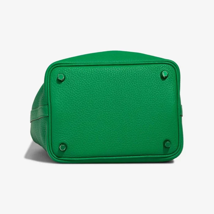 High-End Hermès Inspired Picotin 18 Taurillon Clemence Bambou So Green HW - Direct Luxury Fashion - Image 4