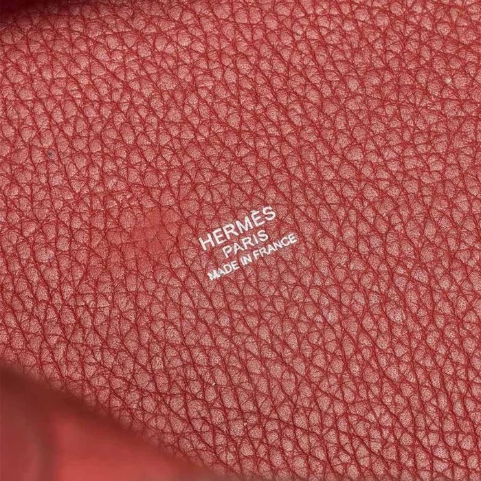 High-End Hermès Inspired Picotin 22 Clemence Rouge Grenat PHW - Direct Luxury Fashion - Image 2