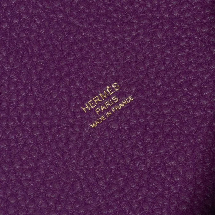 High-End Hermès Inspired Picotin 22 Taurillon Clemence Anemone GHW - Direct Luxury Fashion - Image 5