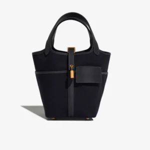 High-End Hermès Inspired Picotin Cargo 18 Blue Marine GHW