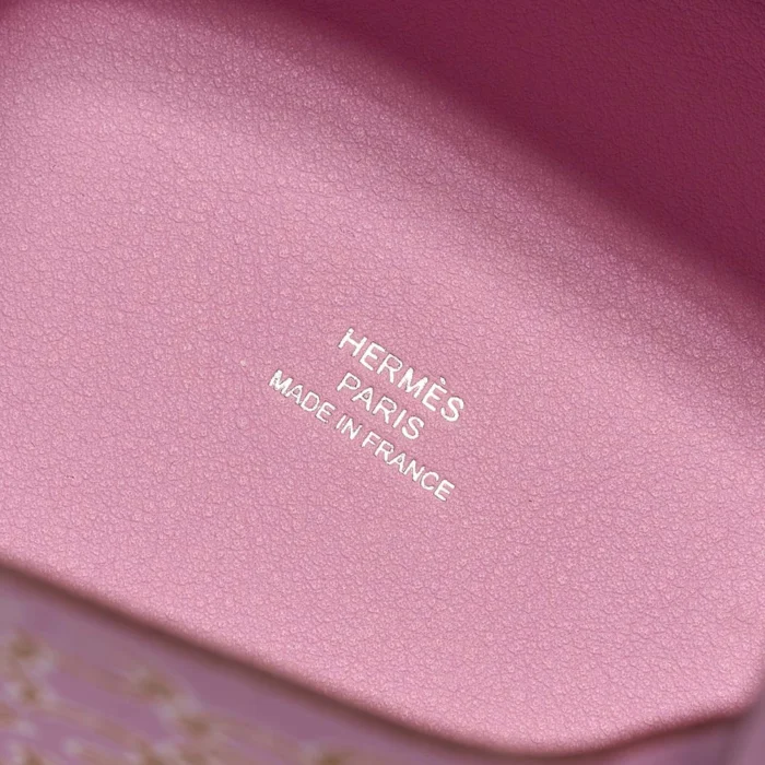 High-End Hermès Inspired Picotin Micro Lucky Daisy Swift Mauve Sylvestre PHW - Direct Luxury Fashion - Image 2