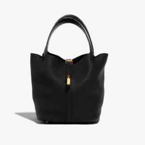 Hermès Inspired Picotin Touch 22 Black GHW - Direct Luxury