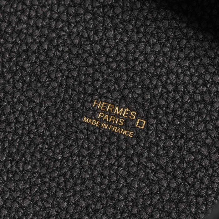 High-End Hermès Inspired Picotin Touch 22 Clemence/Matte Alligator Black GHW - Direct Luxury Fashion - Image 6