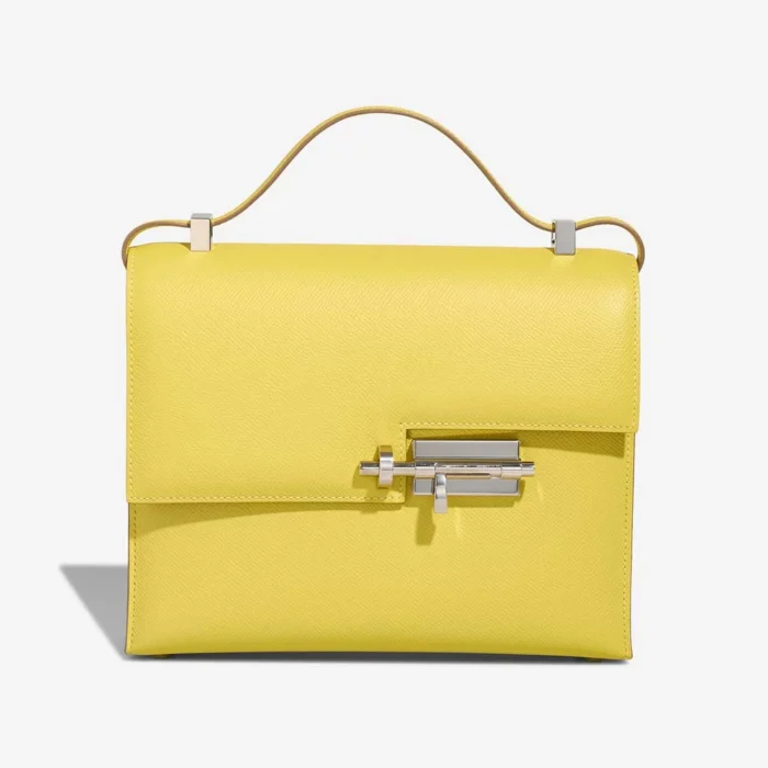 High-End Hermès Inspired Verrou 23 Epsom Lime PHW - Direct Luxury Fashion