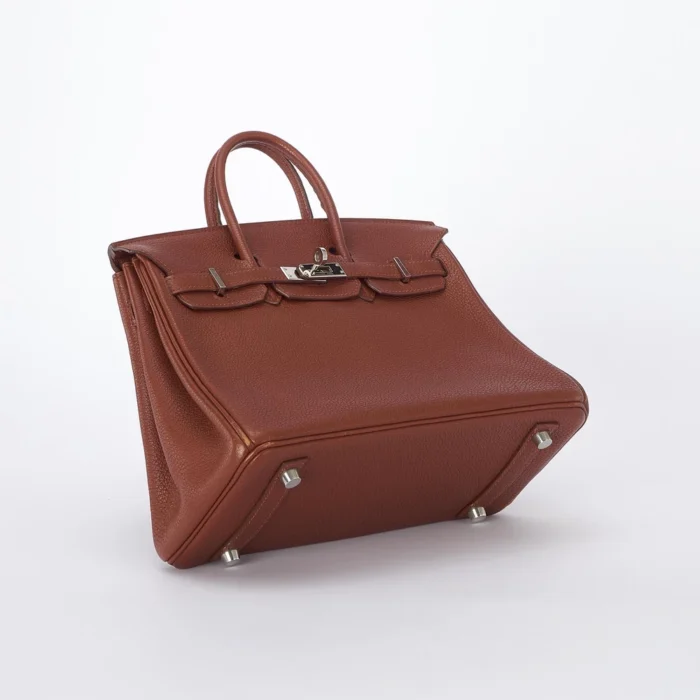 Mirror Quality Hermès Birkin 25 Togo Sienne PHW - Replica Handbags - Image 3