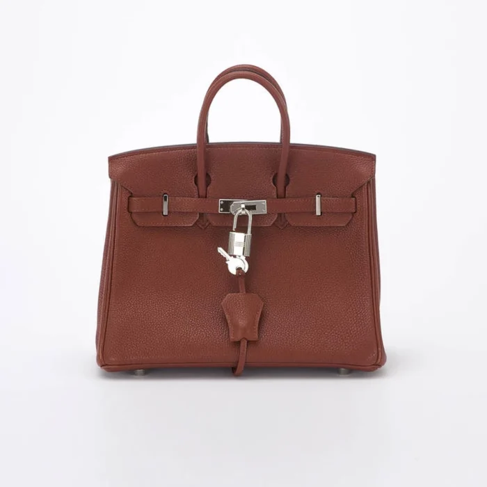 Mirror Quality Hermès Birkin 25 Togo Sienne PHW | Replica Handbag