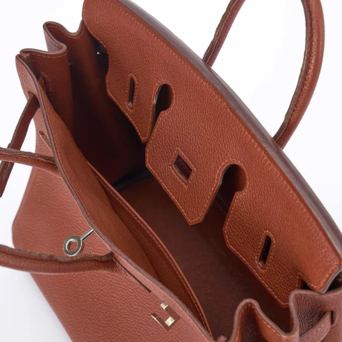 Mirror Quality Hermès Birkin 25 Togo Sienne PHW - Replica Handbags - Image 5