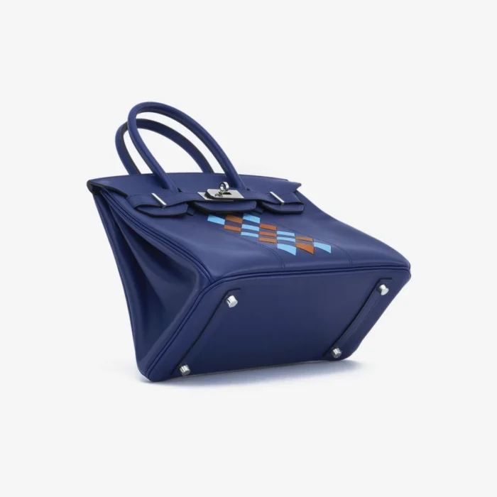 Mirror Quality Hermès Birkin 30 Swift Tressage PHW - Replica Handbags - Image 3