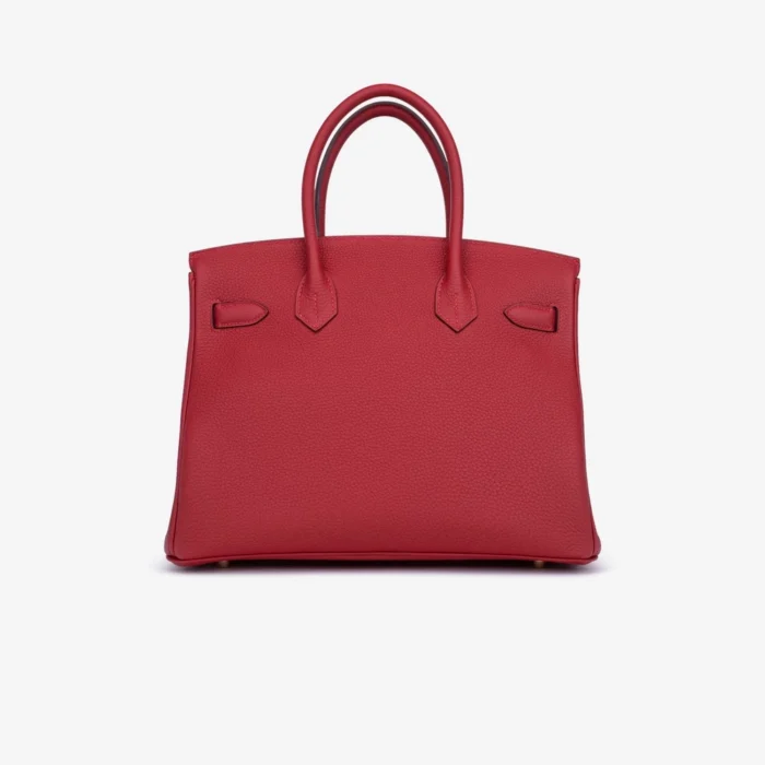 Mirror Quality Hermès Birkin 30 Togo Rouge Vif GHW - Replica Handbags - Image 2