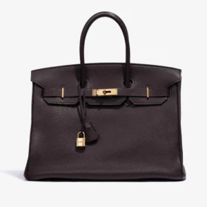 Mirror Quality Hermès Birkin 35 Clemence Chocolate GHW Replica