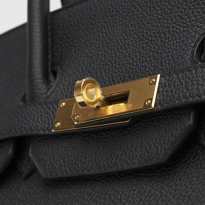 Mirror Quality Hermès Birkin 35 Togo Black GHW - Replica Handbags - Image 7