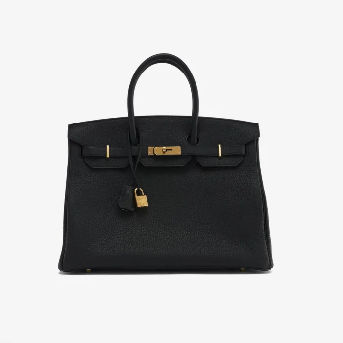 Mirror Quality Hermès Birkin 35 Togo Black GHW - Replica Bags