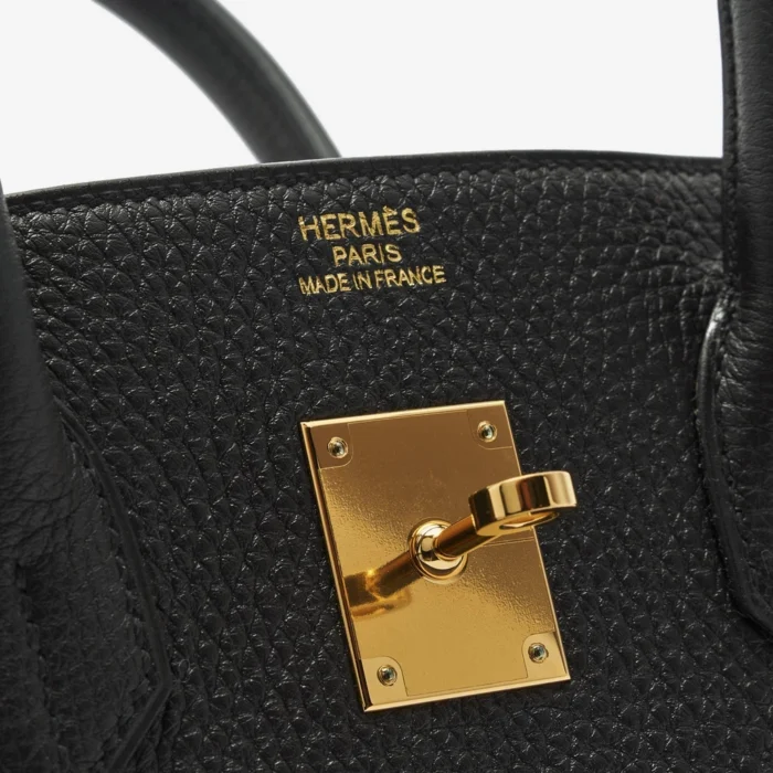 Mirror Quality Hermès Birkin 35 Togo Black GHW - Replica Handbags - Image 6