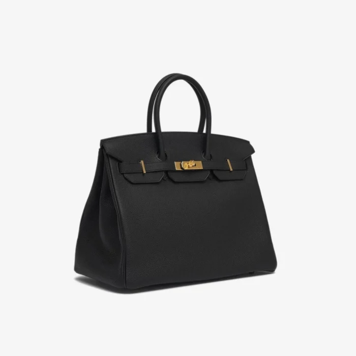 Mirror Quality Hermès Birkin 35 Togo Black GHW - Replica Handbags - Image 4