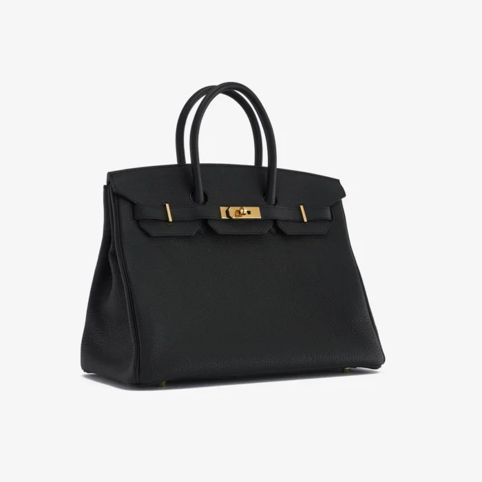 Mirror Quality Hermès Birkin 35 Togo Black GHW - Replica Handbags - Image 4