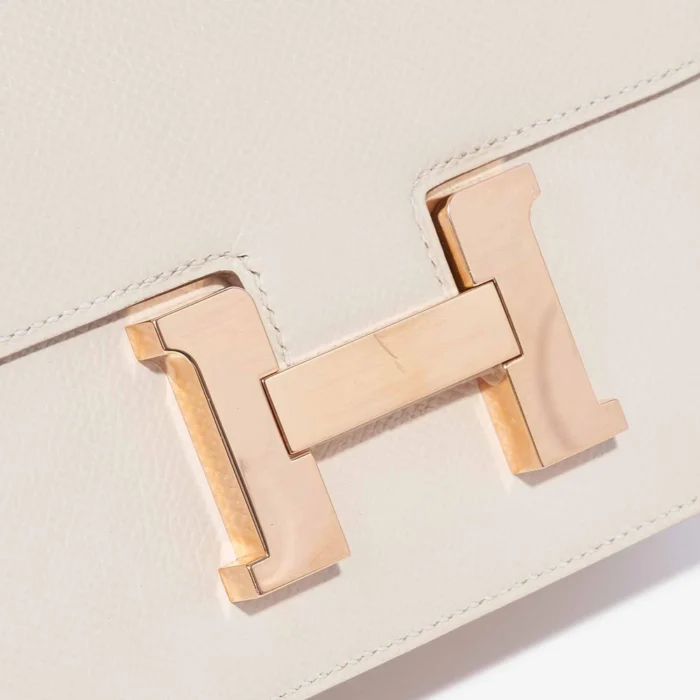 Mirror Quality Hermès Constance 18 Epsom Craie GHW - Replica Handbags - Image 7