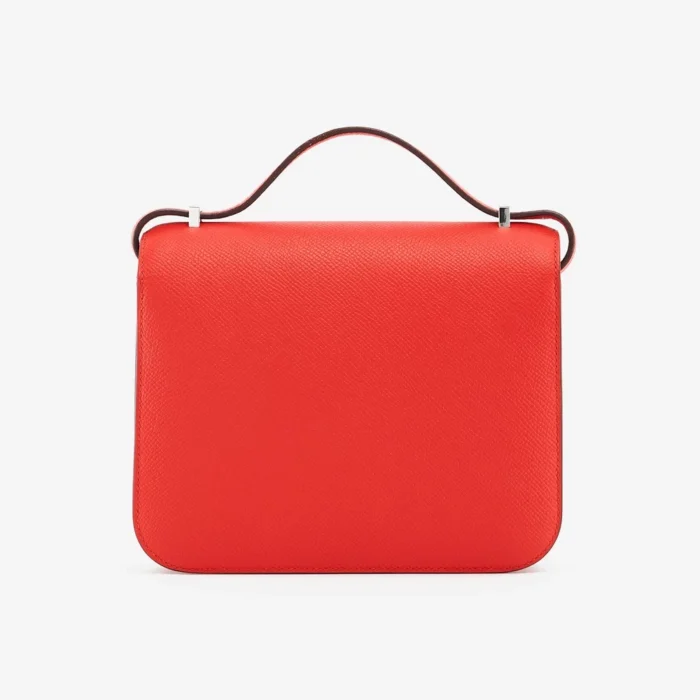 Mirror Quality Hermès Constance 18 Mini Epsom Rouge Tomate PHW - Replica Handbags - Image 2