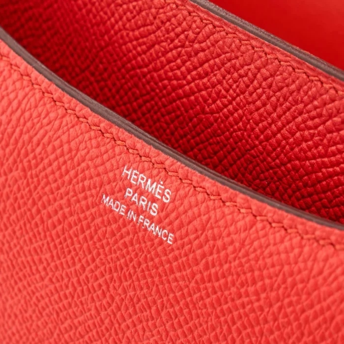 Mirror Quality Hermès Constance 18 Mini Epsom Rouge Tomate PHW - Replica Handbags - Image 6