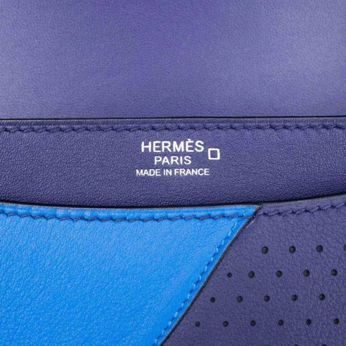 Mirror Quality Hermès Constance 24 Endless Road Alligator/Lizard Bleu Encre/Bleu Zellige/Vert Cypres/Bleu Nuit PHW - Replica Handbags - Image 6