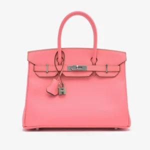 Mirror Quality Hermès HSS Birkin 30 Epsom Rose Confetti/Gris Mouette/Jaune Poussin PHW - Replica Handbags