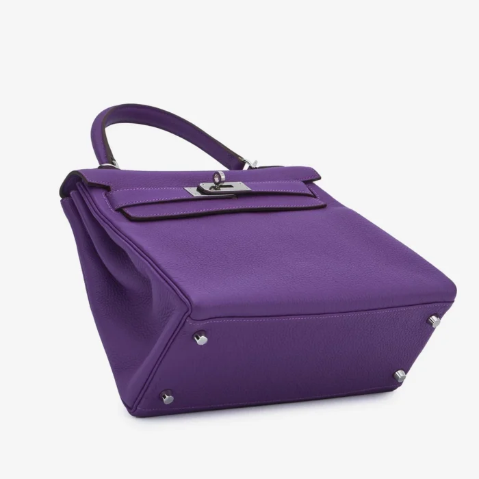 Mirror Quality Hermès HSS Kelly 28 Togo Anemone/Rose Pourpre PHW - Replica Handbags - Image 3