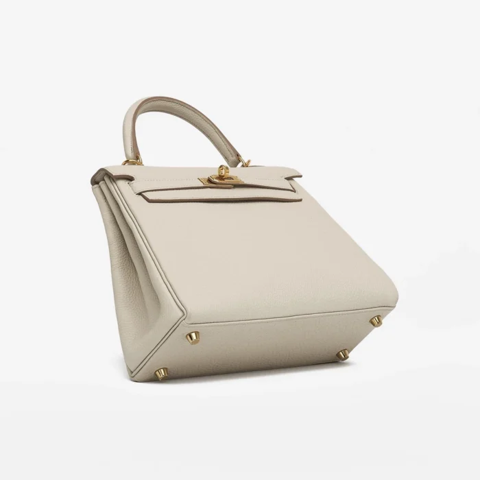 Mirror Quality Hermès Kelly 25 Togo Beton GHW - Replica Handbags - Image 3