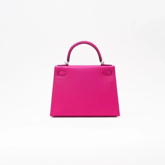 Mirror Quality Hermès Kelly 28 Epsom Pourpre PHW - Replica Handbags - Image 2